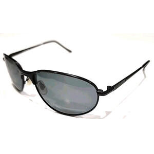Foster Grant EG0204 Black Metal Gray Rectangular Sunglasses